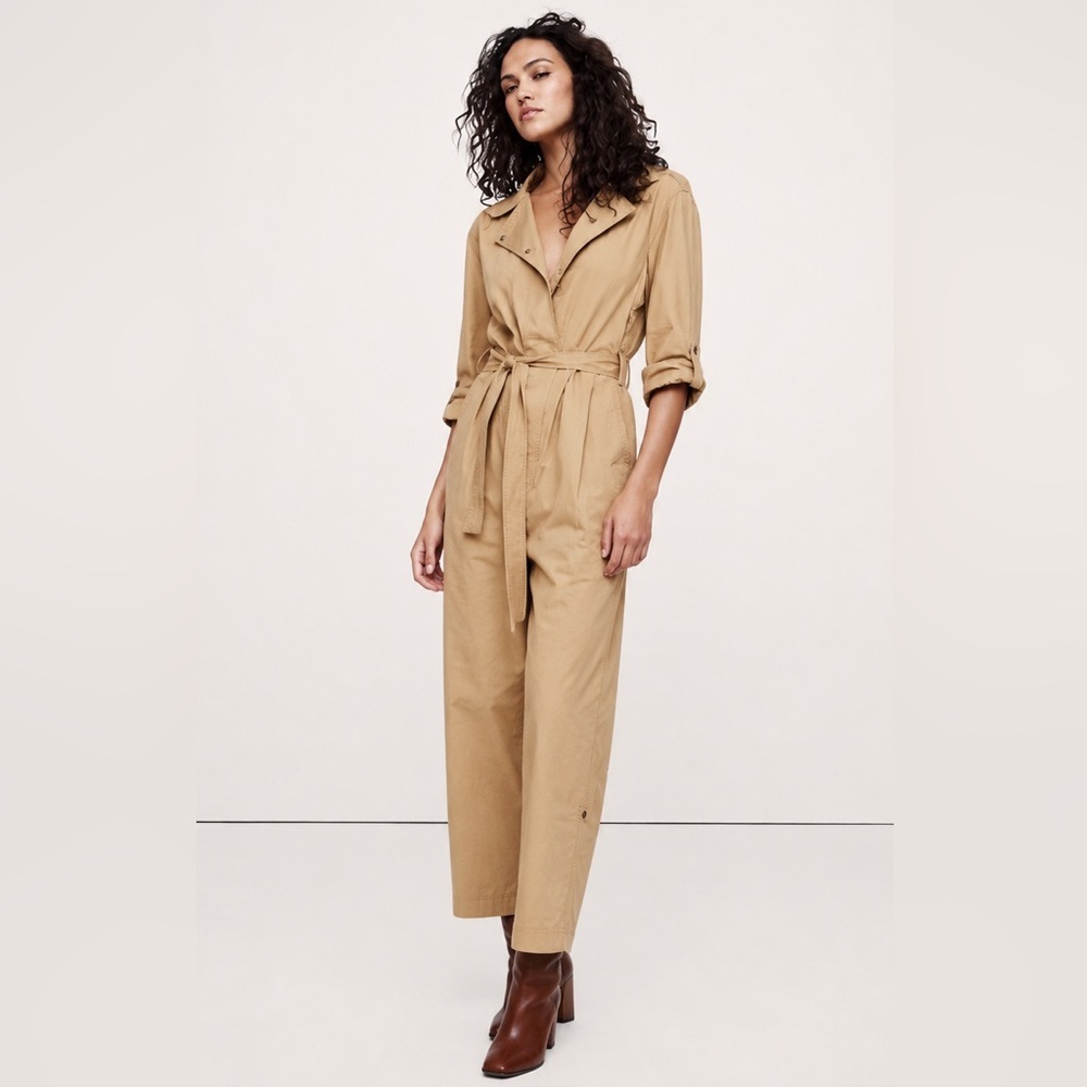 NWT! Banana Republic Finley Poplin Boiler Jumpsuit - Size XS